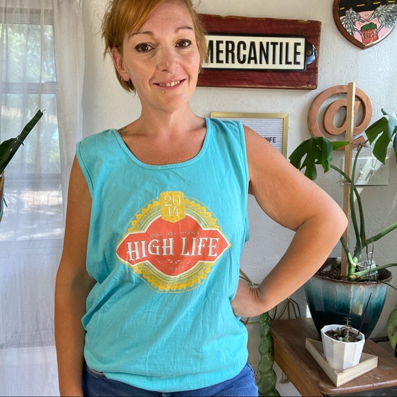 High Life 2014 First Pres Augusta Polly South Carolina Vacation Tank XLARGE - Picture 3 of 13
